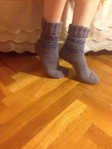 Носочки с норвежским узором