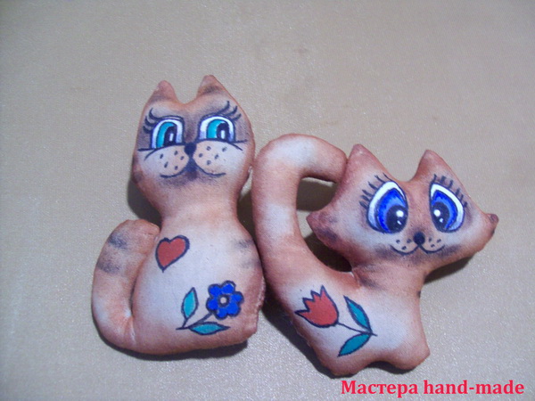 КОФЕЙНЫЕ ИГРУШКИ ИЗ ТКАНИ. КОТЯТА СВОИМИ РУКАМИ