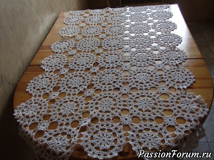 Скатерть ажурная из мотивов