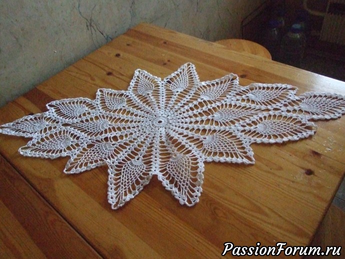 Саллфетка ажурная белая
