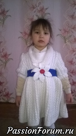 Платье с описанием и схемой .
