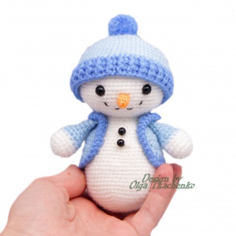 Новогодний Снеговик игрушка (амигуруми) #Урок 31. Часть 1 Мастер класс.