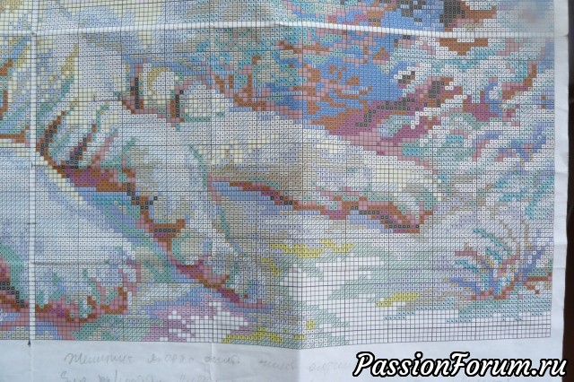 Схемы для вышивки тигр, кошки и др.