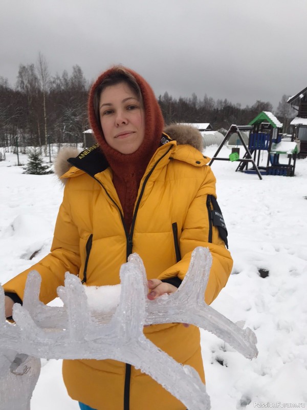 Продолжаю вязать капоры из пуха норки