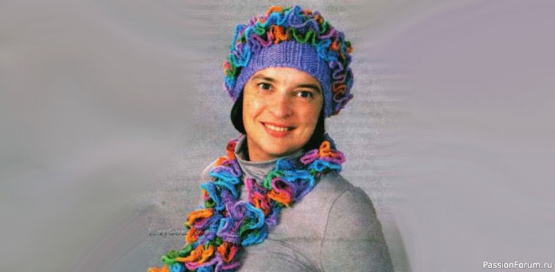 Шапка и шарф из пряжи &laquo;Dantela&raquo;