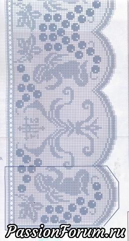 Кайма вязанная крючком.