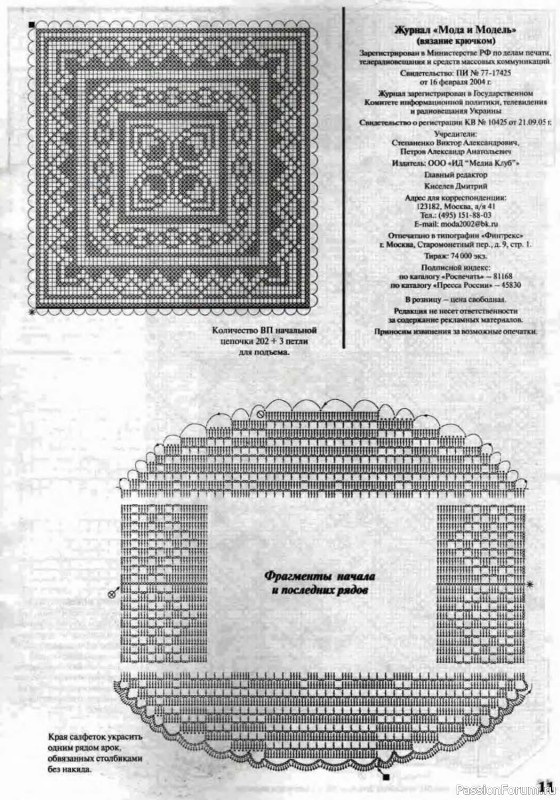 Мода и модель - вязание крючком. Филейная техника