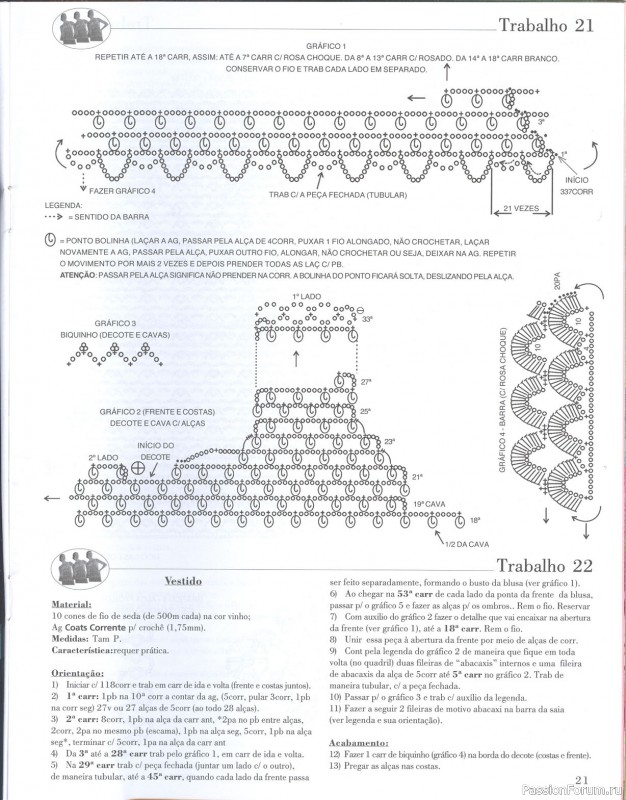Trabalhos em Croche - работы крючком