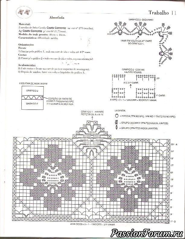 Наволочки на подушки крючком