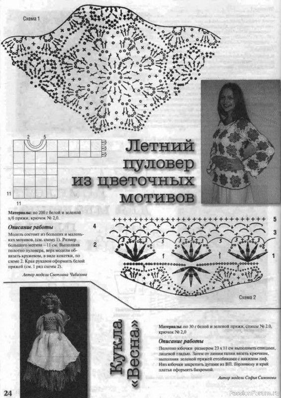 Мода и модель - вязание крючком. Филейная техника