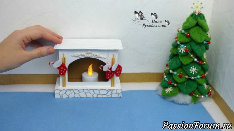 Как сделать НОВГОДНИЙ КАМИН из картона своими руками DIY