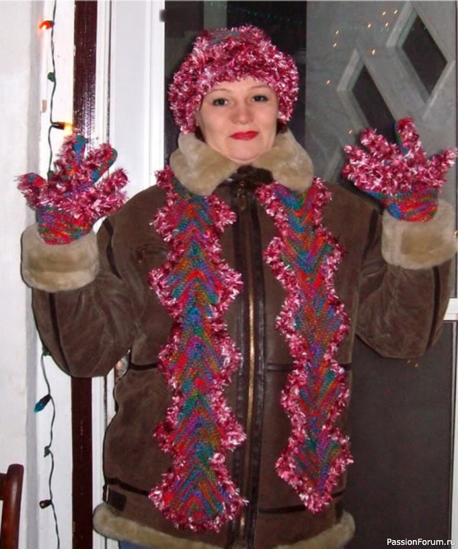 Вязаный комплект &#039;&#039;Русский Новый Год&#039;&#039;.