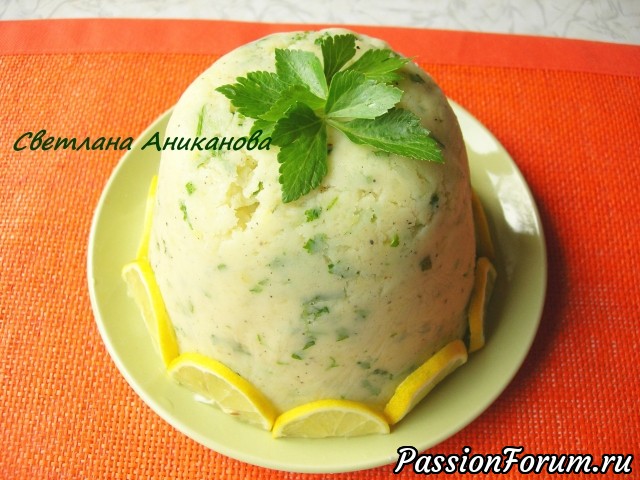 Оригинальный закусочный торт из картофельного пюре