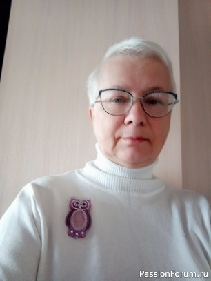 Брошь "Сова" из бисера