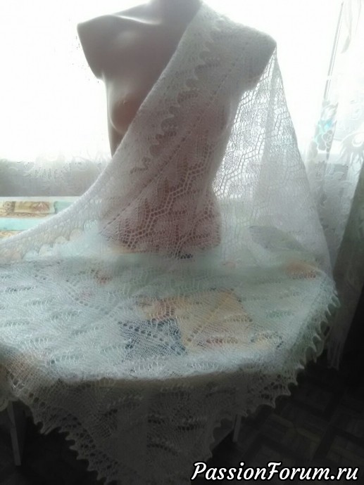 И СНОВА НОВИНКА Пуховый ажурный палантин