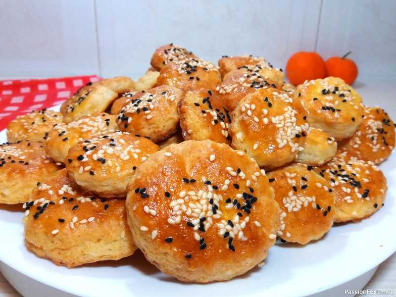Вкусное домашнее печенье с сыром фета. Рецепт печенья без сахара.