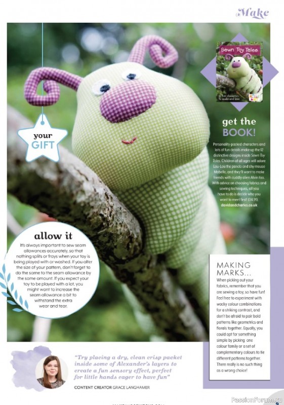 Журнал Make & Sew Toys №6 2021