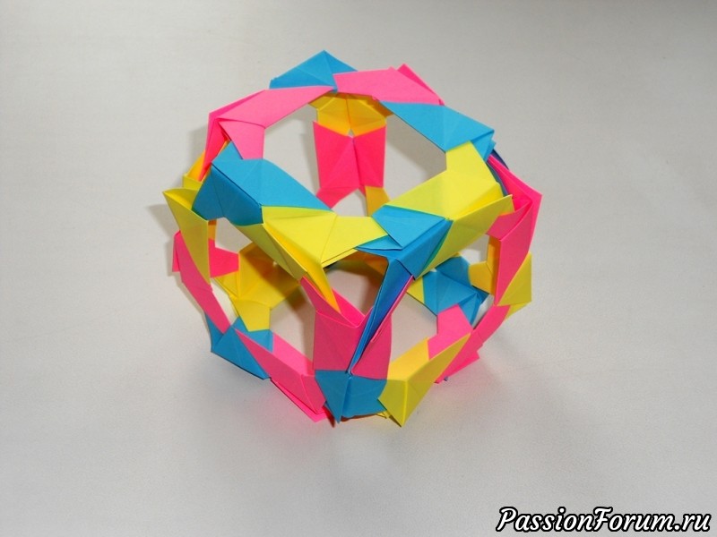 Оригами куб из бумаги 3D