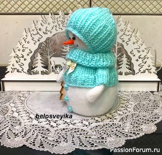 Снеговик №2. без выкройки