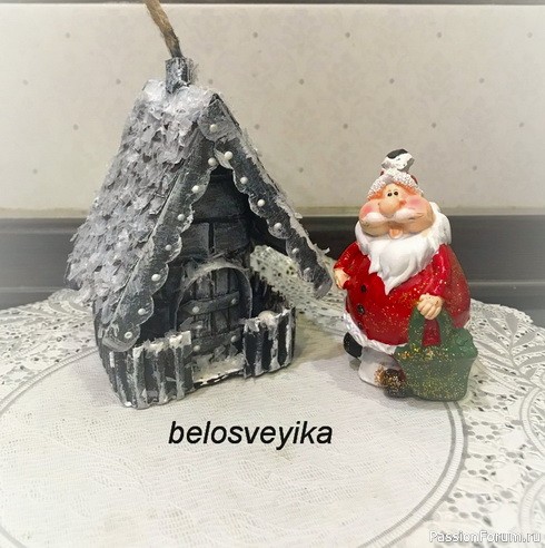 Сказочный домик из втулки. МК