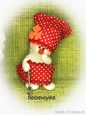 Ещё два снеговика из флиса.