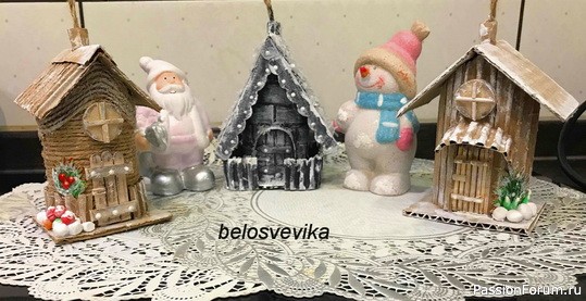 Сказочный домик из втулки. МК