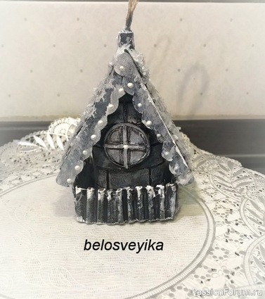 Сказочный домик из втулки. МК