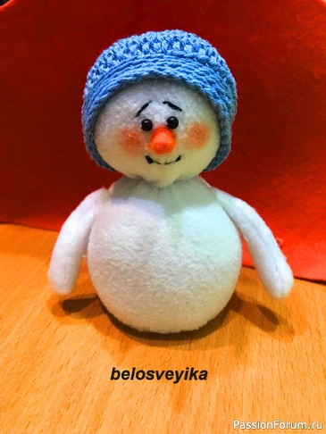 Снеговик без выкройки. МК