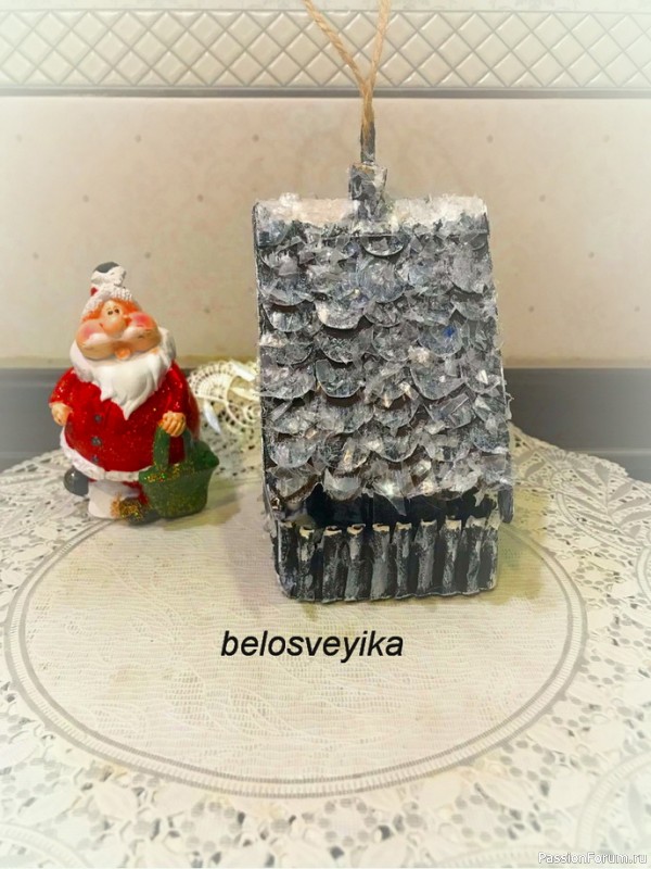 Сказочный домик из втулки. МК