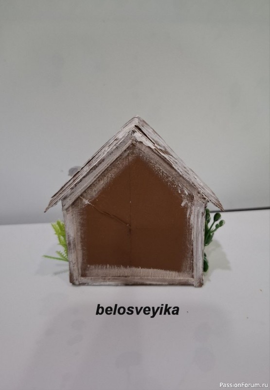 Декоративные домики из бросового материала