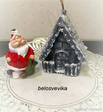 Сказочный домик из втулки. МК