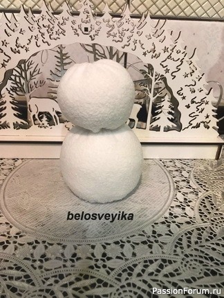 Снеговик без выкройки. МК