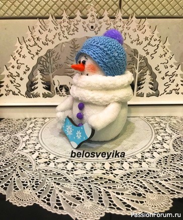 Снеговик без выкройки. МК