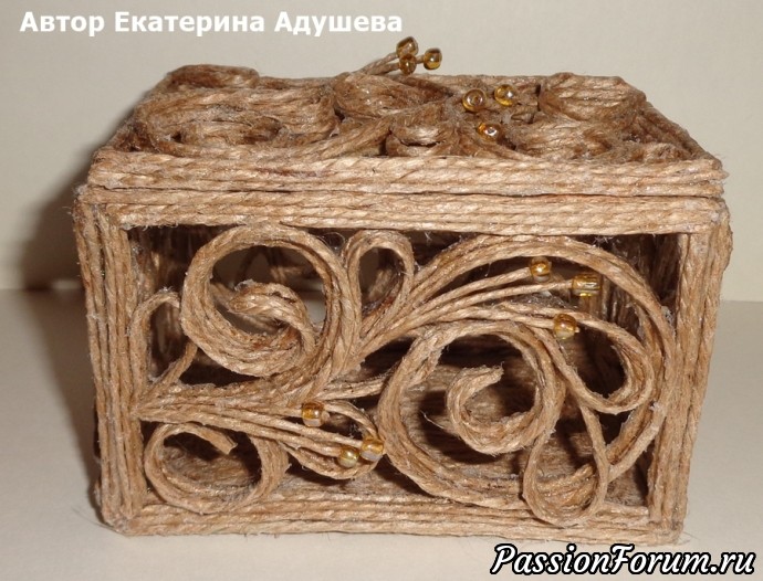 Шкатулки из джута