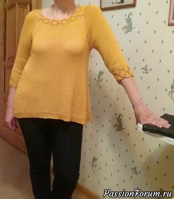 Туника горчичного цвета