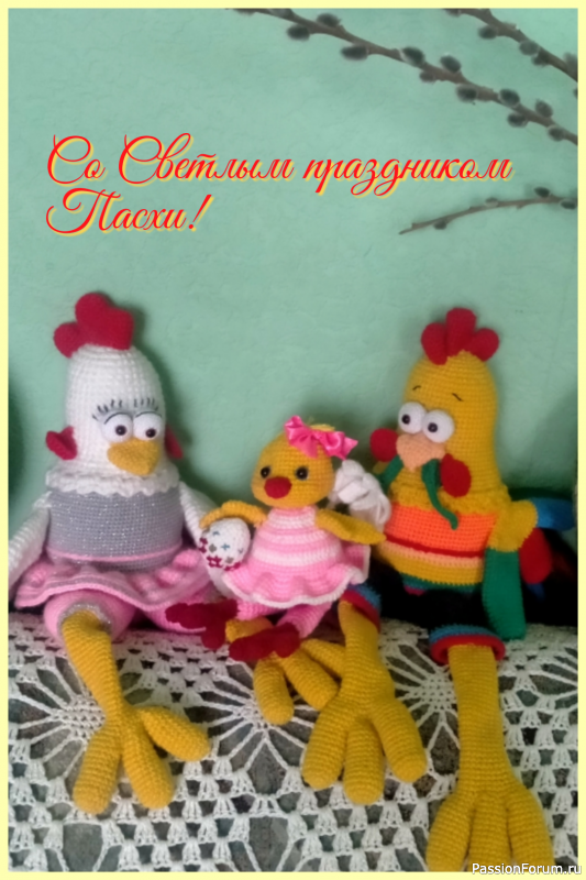 Пасхальный цыплёнок крючком