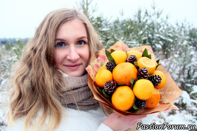 Букет из фруктов. Друзья от подарка будут в восторге!!!