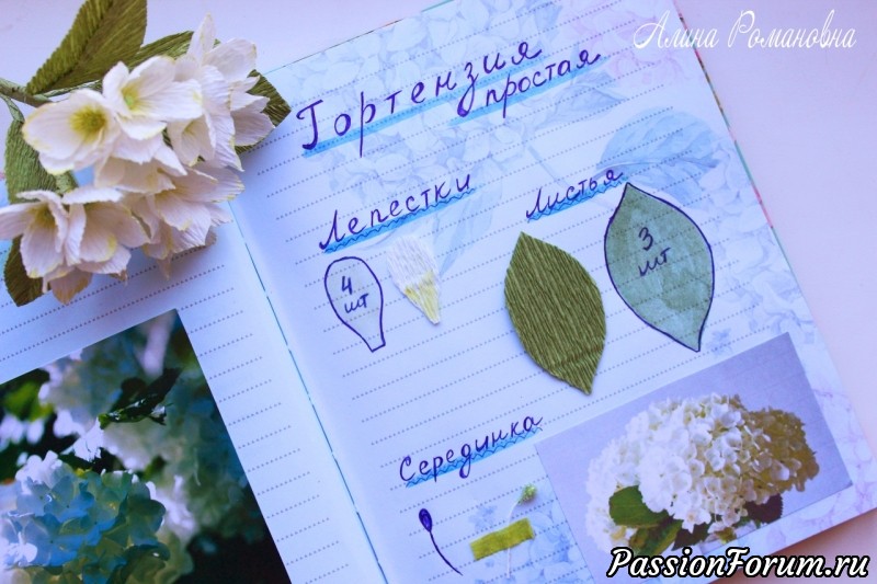 Гортензия из гофрированной бумаги своими руками / Для начинающих*