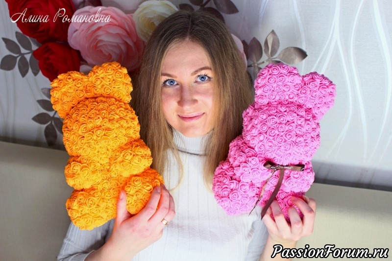 МАСТЕР-КЛАСС ЗАЙЧИК ИЗ РОЗ СВОИМИ РУКАМИ!