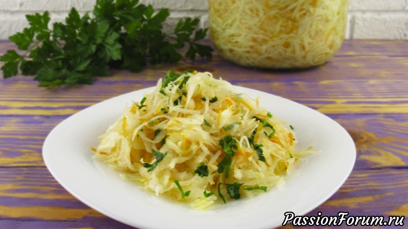 Ровно 1 сутки, и вкуснейшая КАПУСТОЧКА готова! Рецепт быстрой маринованной капусты!