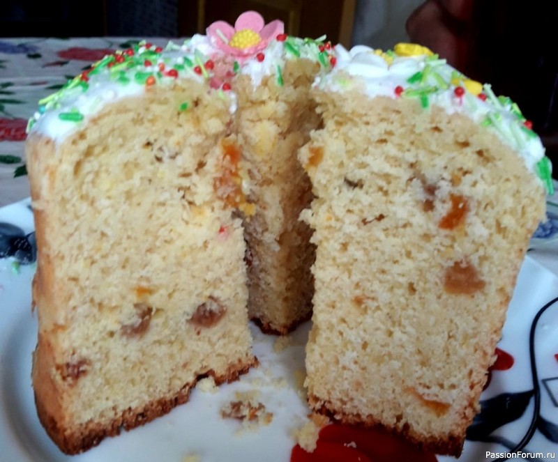 Творожный кулич без дрожжей