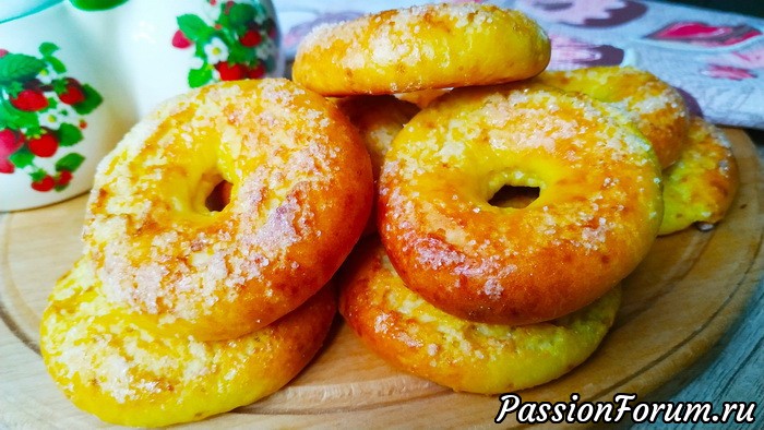 Творожные бублики на завтрак! Остыть не успеют, уж очень вкусно!