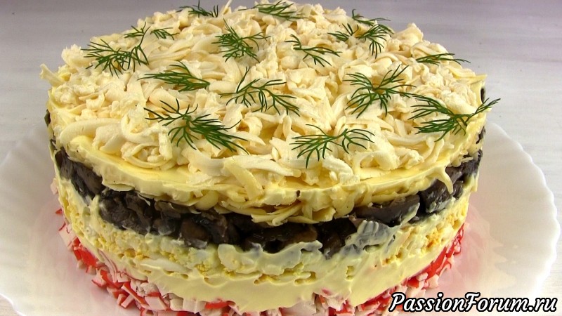 Нереально Вкусный крабовый Салат &quot;Званый Ужин&quot;