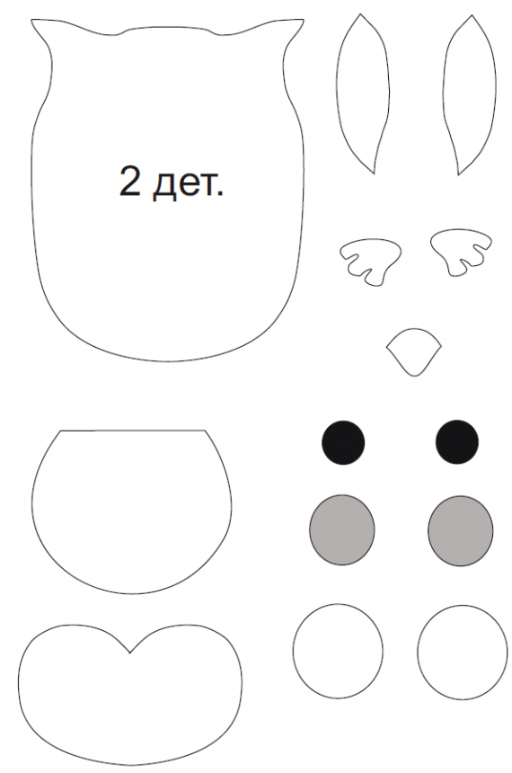 Новогодний совенок из флиса