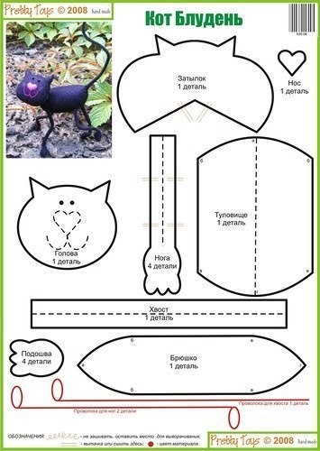 Выкройки котиков