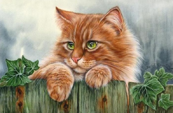 Кошки от художницы Ирины Гармашовой.