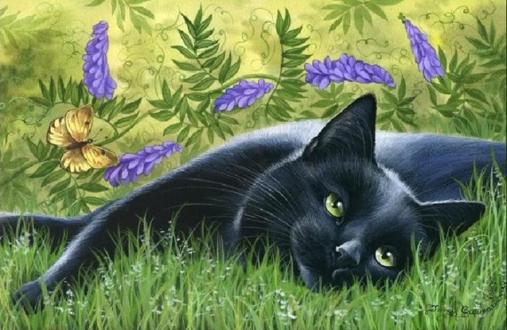 Кошки от художницы Ирины Гармашовой.
