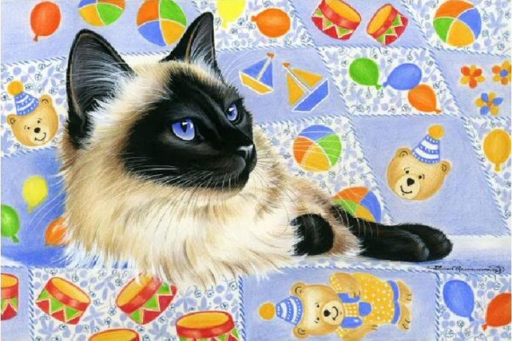 Кошки от художницы Ирины Гармашовой.