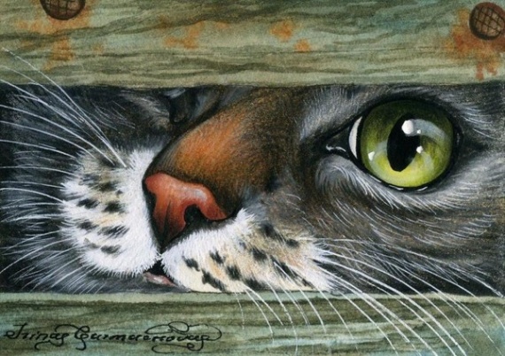 Кошки от художницы Ирины Гармашовой.