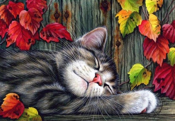 Кошки от художницы Ирины Гармашовой.